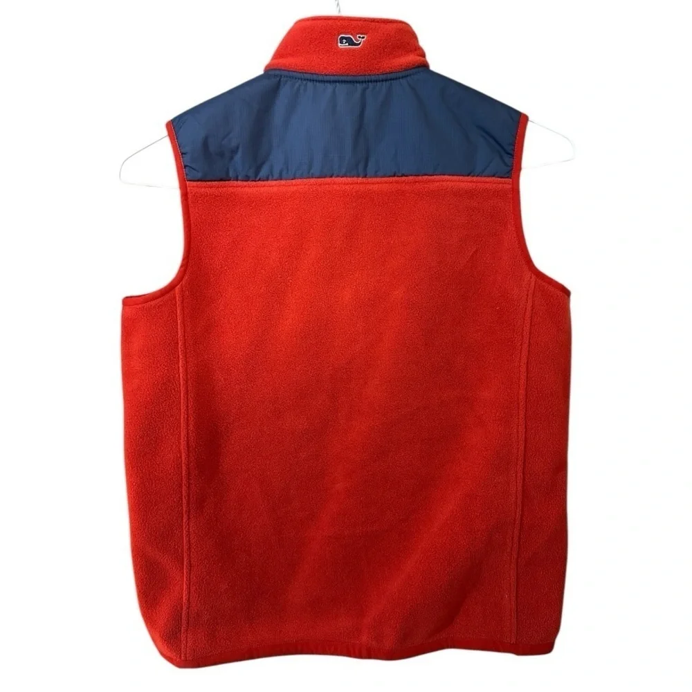 Vineyard Vines Boys' Harbor Fleece Full-Zip Vest Size Large (16-18)